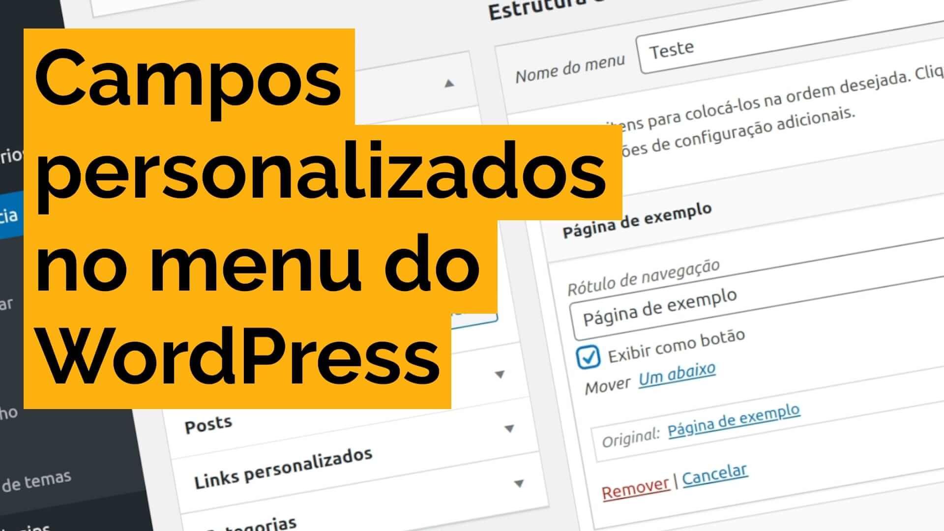 Leia mais sobre o artigo Como criar novos campos nos itens de menu do WordPress